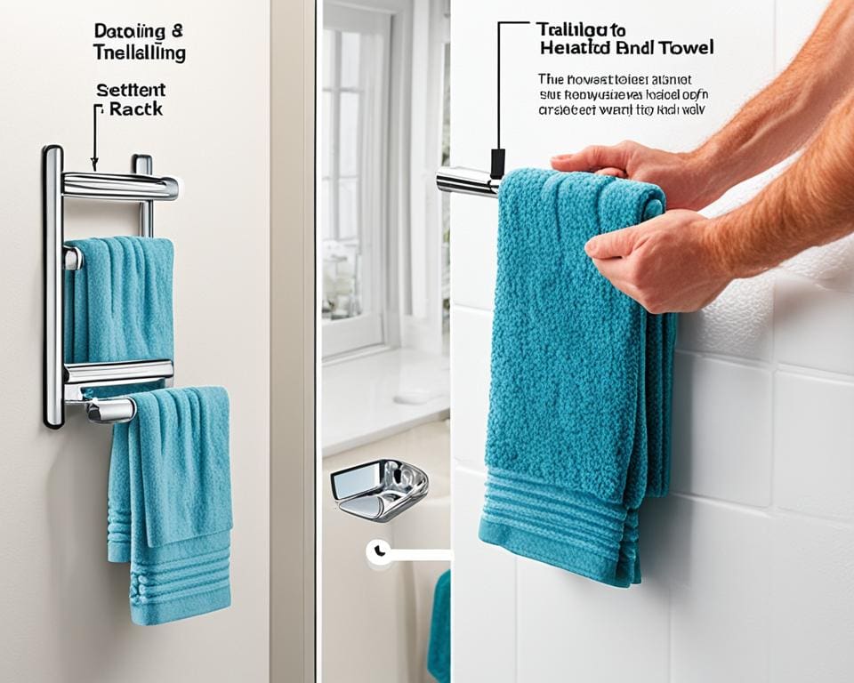 tips voor installatie van een verwarmd handdoekrek