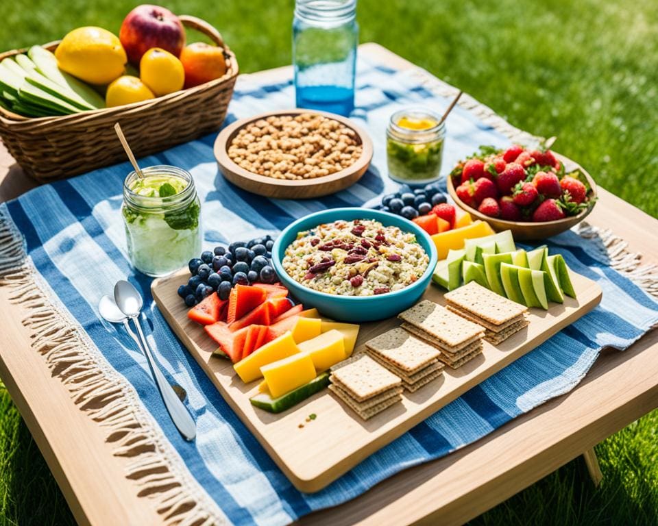 picknickplek met gezonde opties