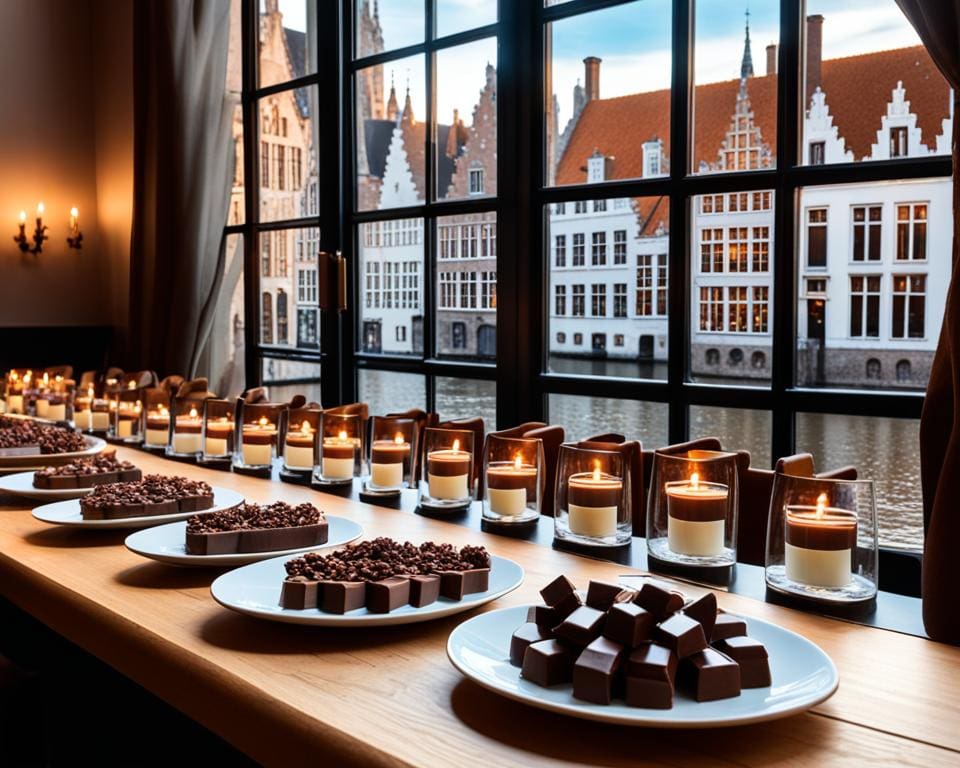 Chocoladeproeverij in Brugge
