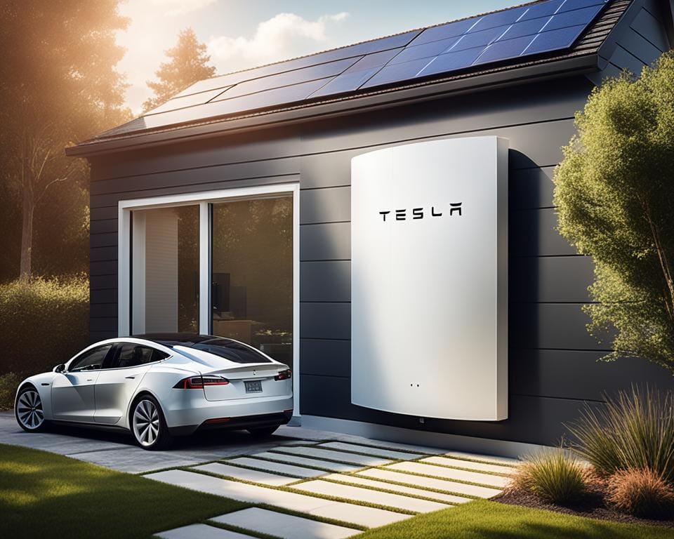 zonne-energie en batterijopslag met Tesla Powerwall