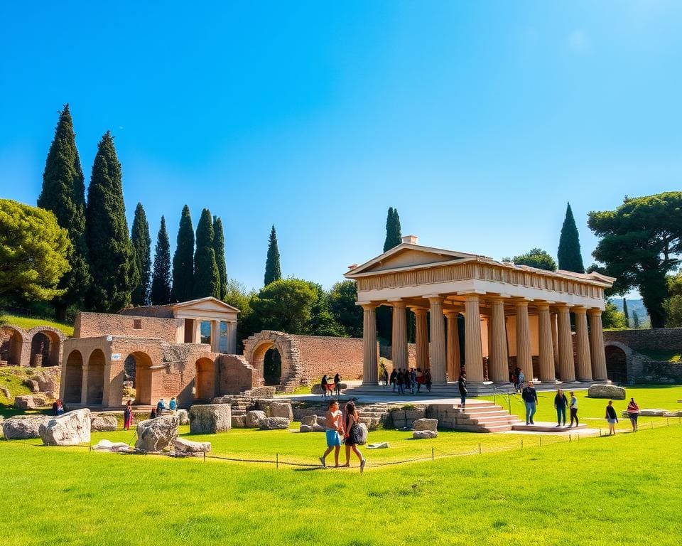 Bezoek de eeuwenoude ruïnes van Paestum, Italië