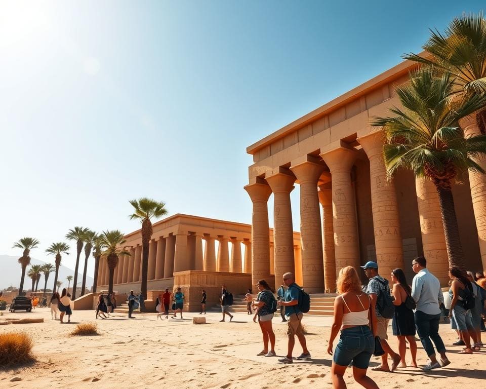 Bezoek de historische tempels van Luxor, Egypte