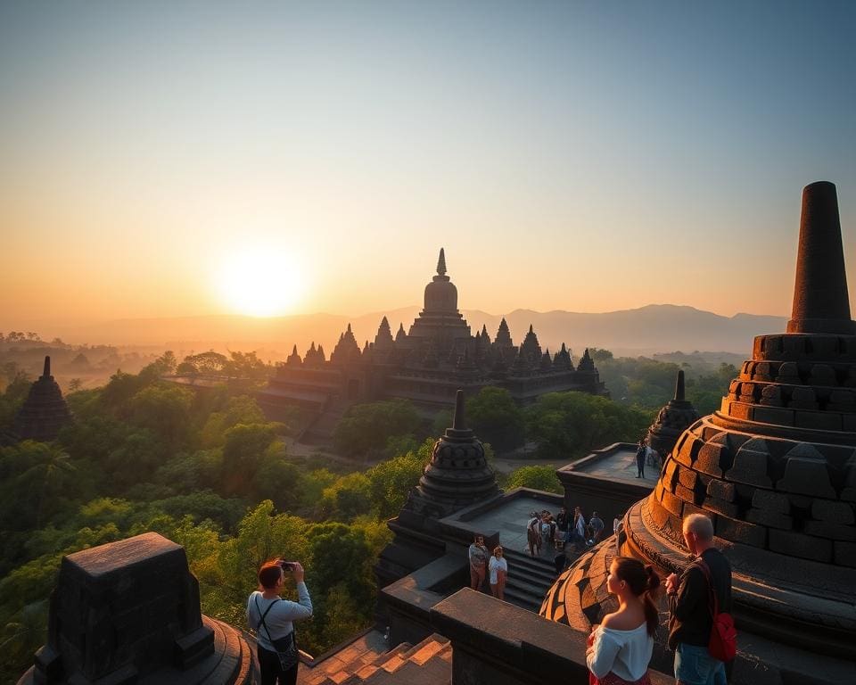 Bezoek de tempel van Borobudur in Indonesië