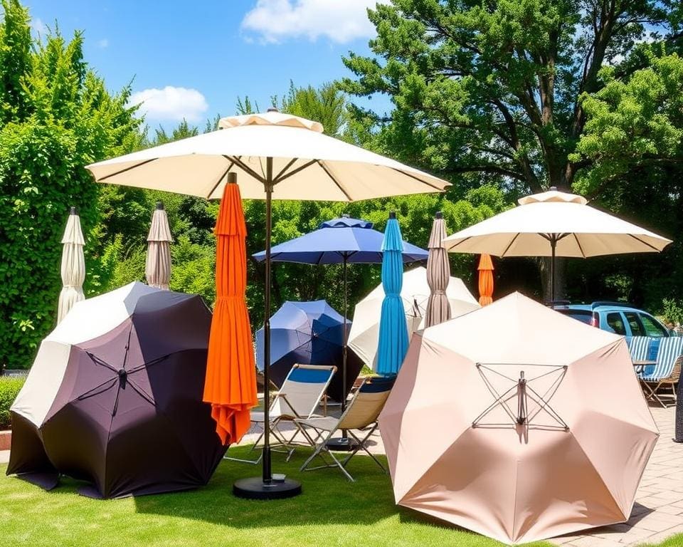 Definitie opklapbare parasols