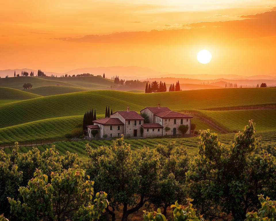 Een wijnreis door Toscane's glooiende heuvels