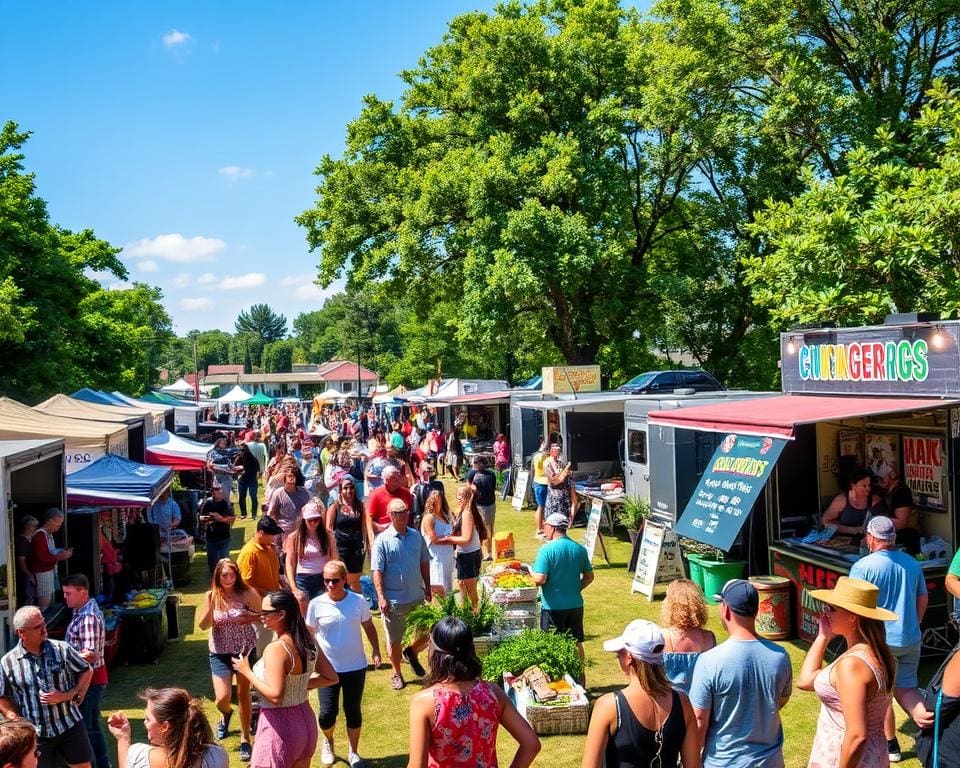 Festivalweekend met livemuziek, markten en foodtrucks