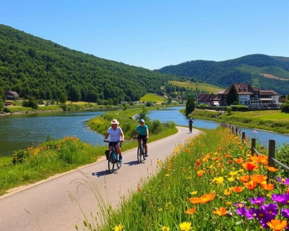 Fietsen langs de Elbe in Duitsland