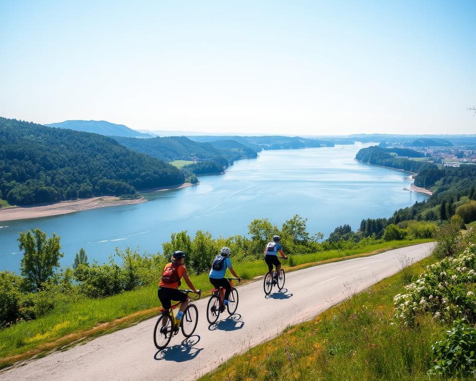 Fietsen langs rivieren