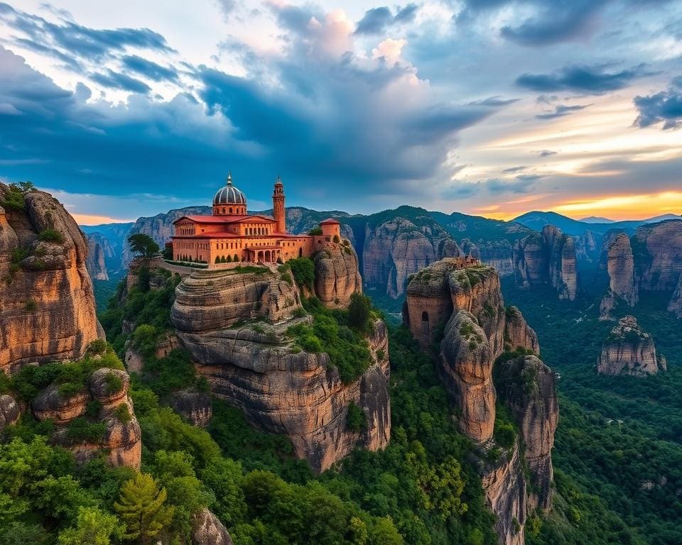 Kloosters op hoge rotsen in Meteora