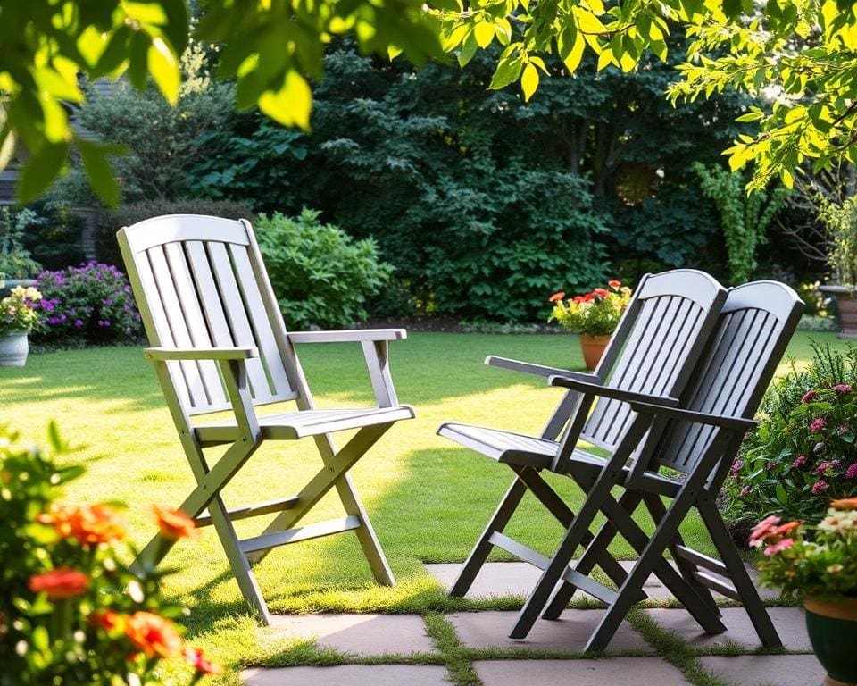 Makkelijk op te bergen tuinstoelen