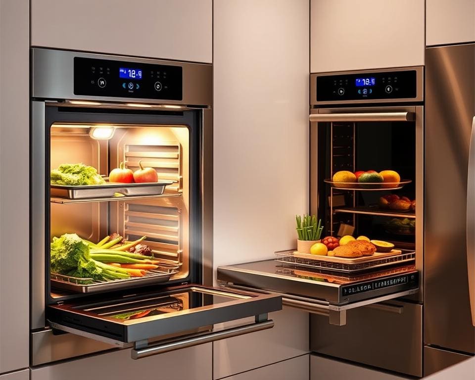 Slimme ovens met ingebouwde stoomfunctie