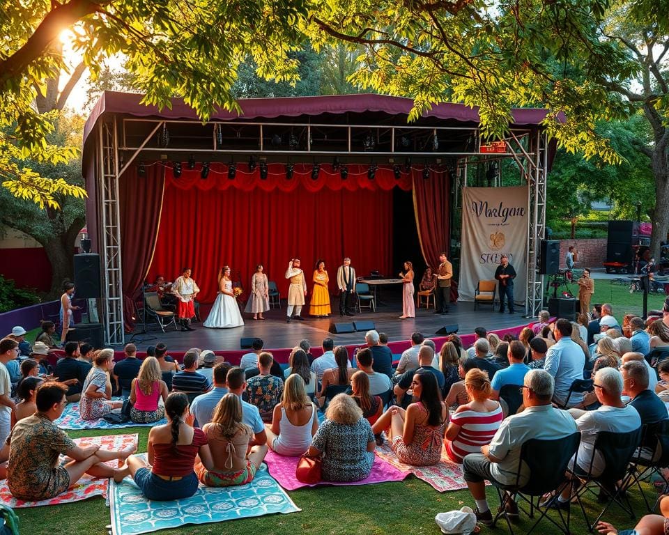 Theaterdag met klassieke en hedendaagse stukken in de open lucht