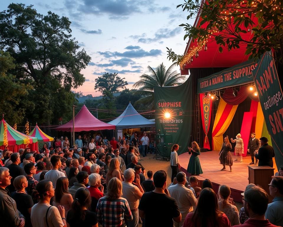 Theaterfestival met verrassende optredens in de buitenlucht