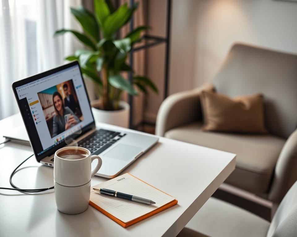 Voorbereiding op online sollicitatiegesprek