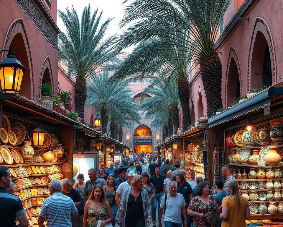 levendige sfeer in Marrakesh's medina