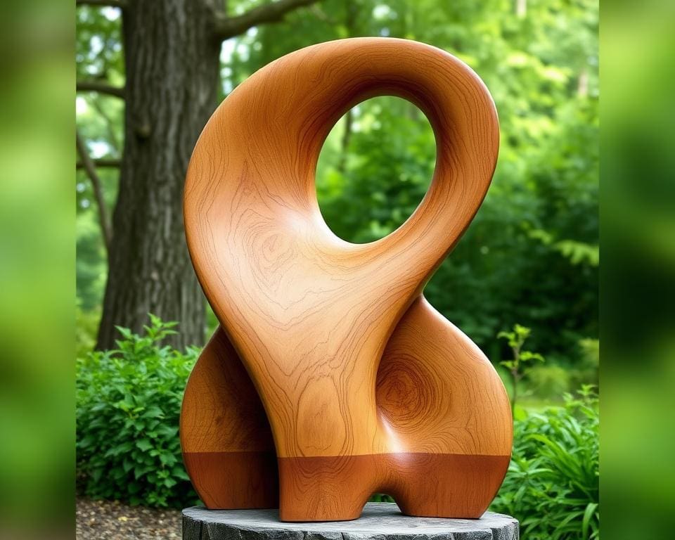 Barbara Hepworth houten beelden