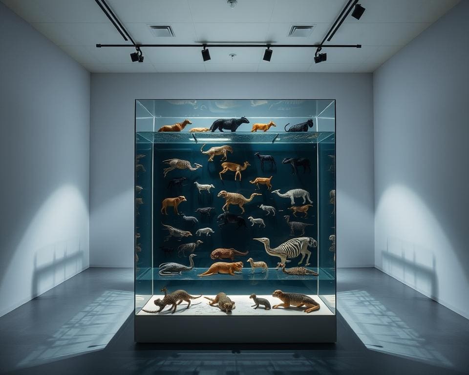 Damien Hirst's controversiële kunstinstallaties analyseren