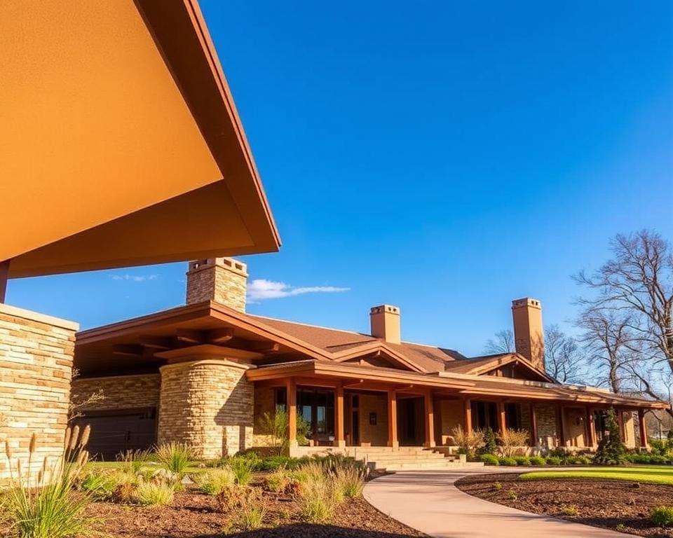 De sierlijke architectuur van Frank Lloyd Wright bewonderen