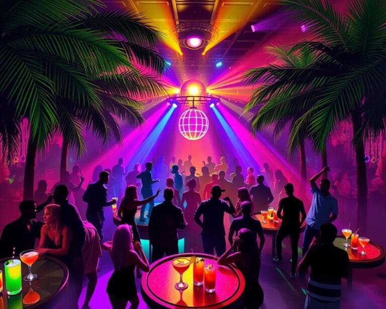 Discotheekervaring met tropisch thema en dansbare beats