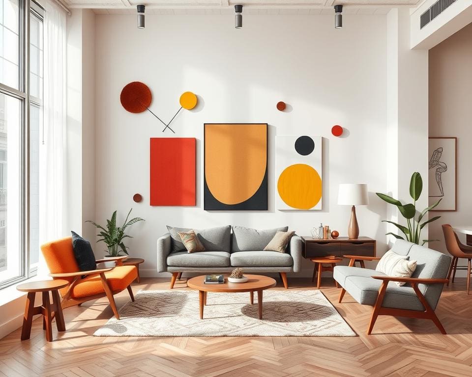 Moderne wanddecoratie voor een trendy interieur