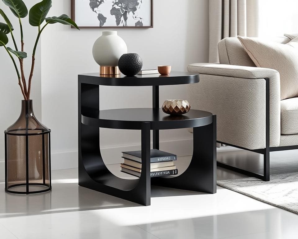 Sidetables in zwart: elegantie en functionaliteit in één