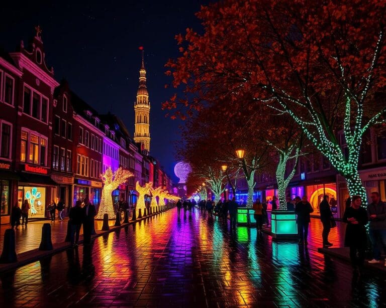 Eindhoven Glow Festival: Verlichte straten en gebouwen in dit lichtkunstfestival