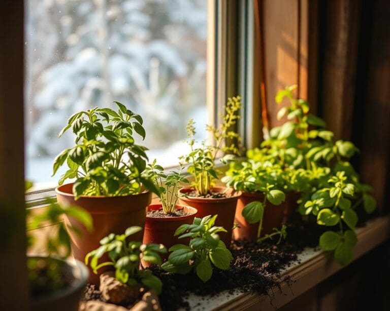 Kun je kruiden binnenshuis kweken in de winter?