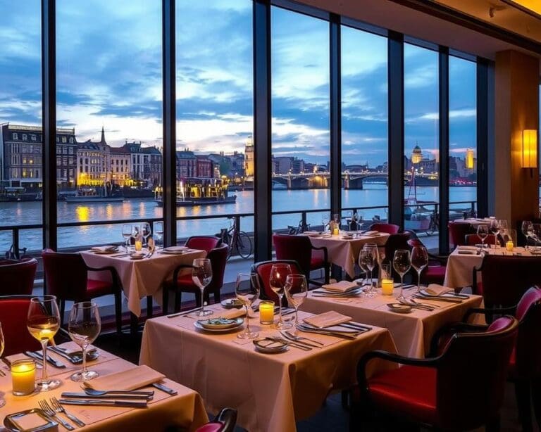 Restaurant Bord'eau Amsterdam: Dineren met uitzicht op de Amstel