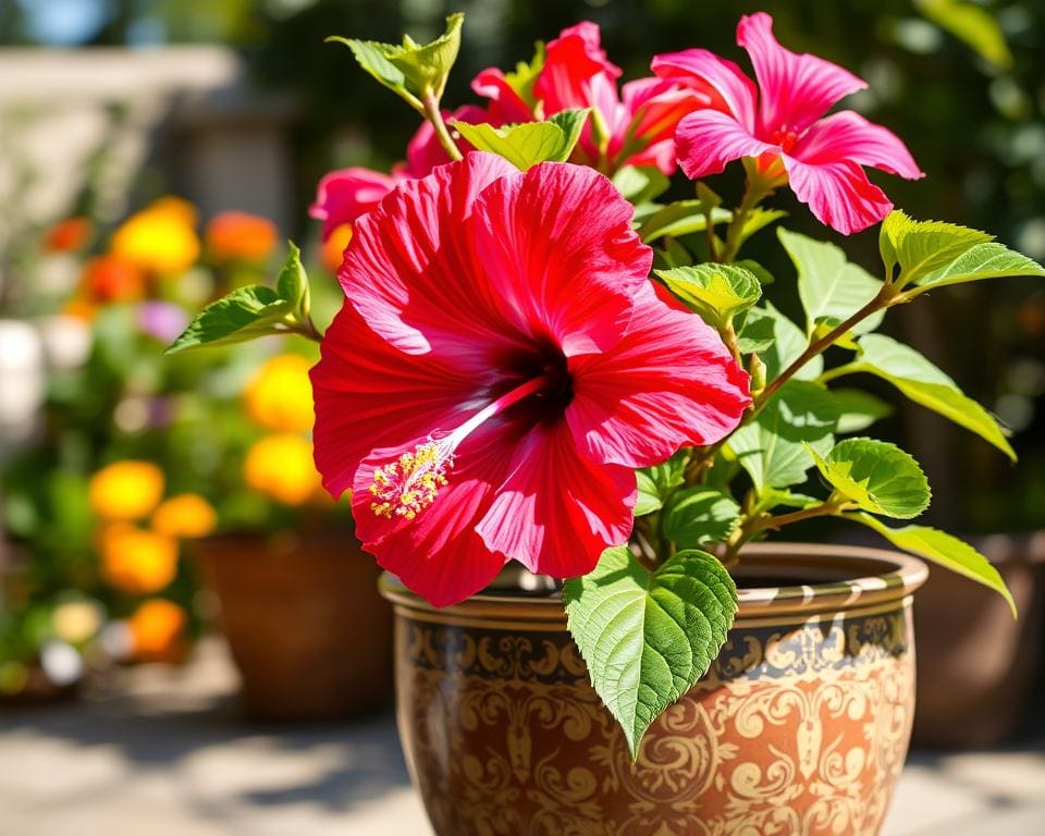 Waarom is een hibiscus geschikt voor potten?