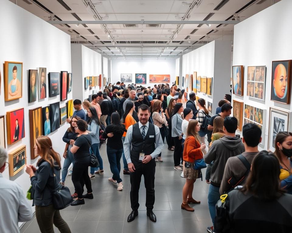 Zaalwachter: Hoe behoud je rust in drukke tentoonstellingen?