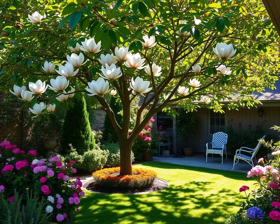 groeicondities magnolia in kleine tuin