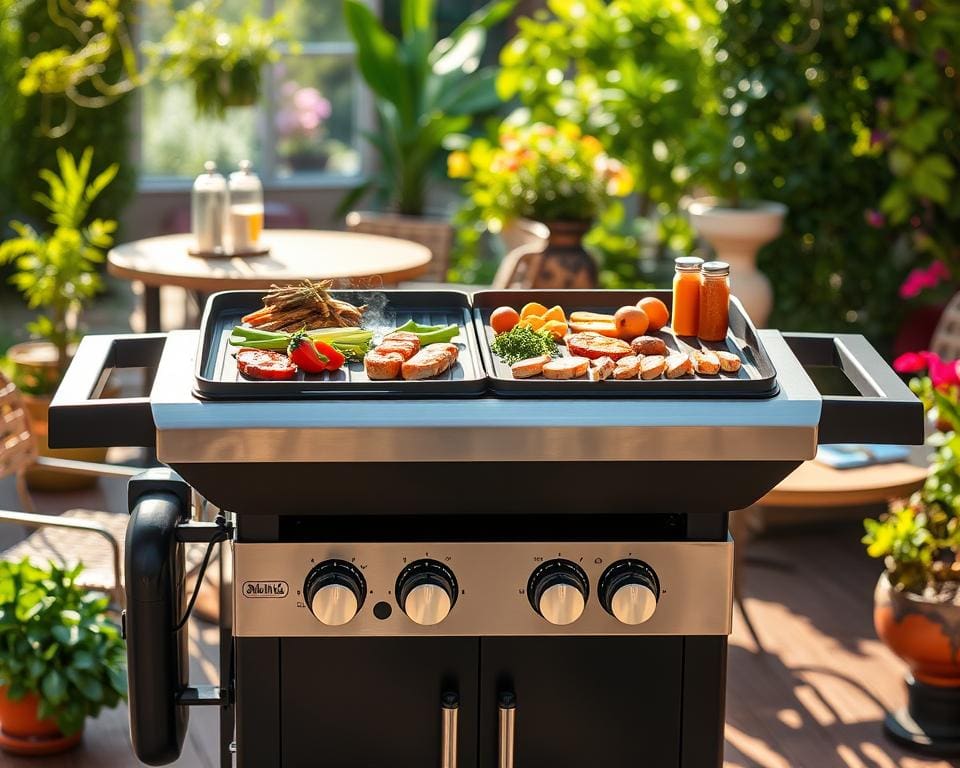Elektrische BBQ’s met een dubbelzijdige grillplaat
