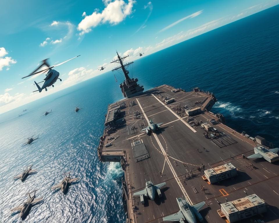Hoe werkt een militaire basis op zee?