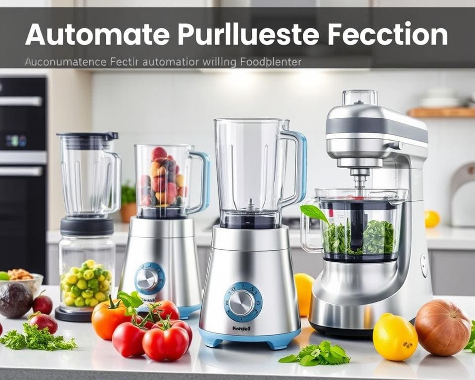 Keukenmachines met een automatische pulsfunctie