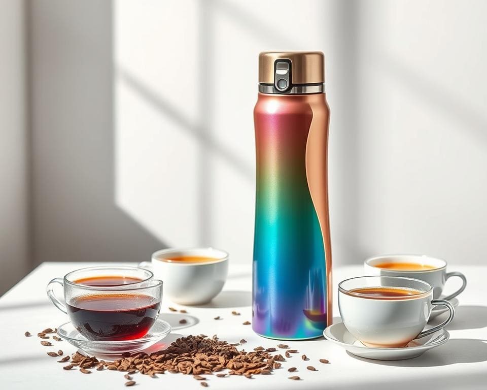 Thermosflessen met een geïntegreerde theefilter