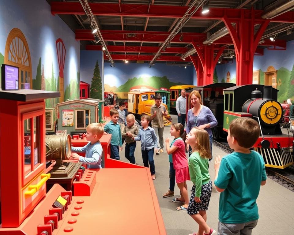 Interactieve trein tentoonstellingen en educatieve programma's voor kinderen