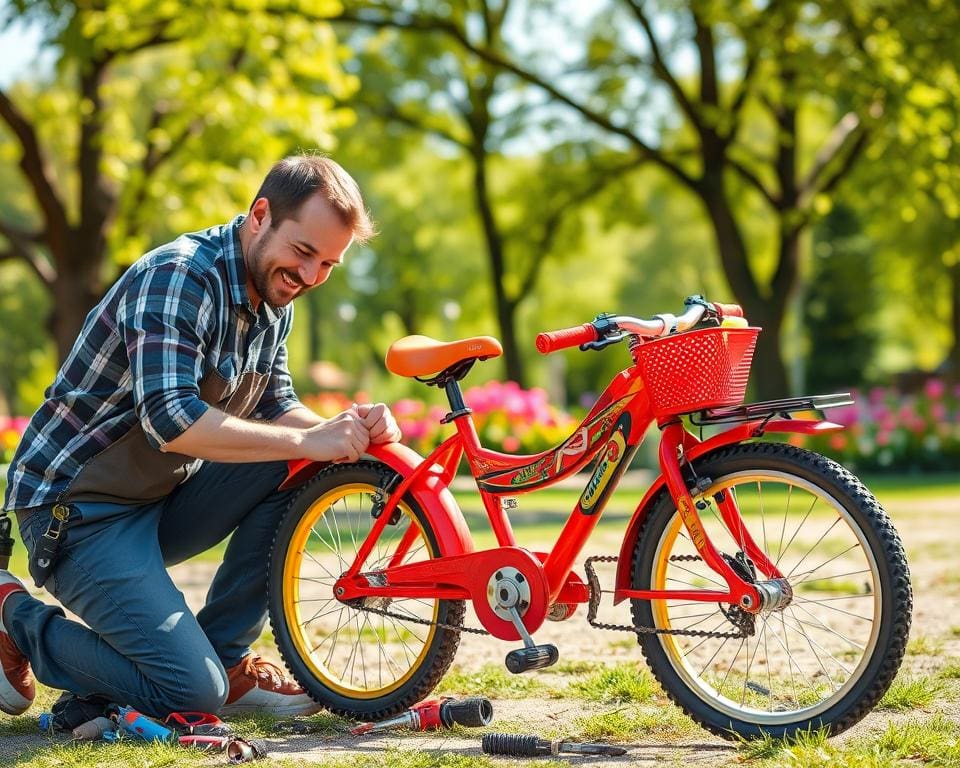 kinderfiets reparatie