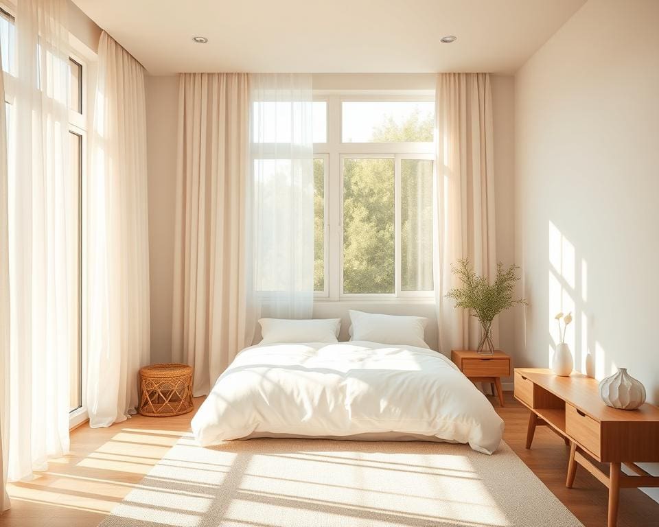 natuurlijk licht in de slaapkamer