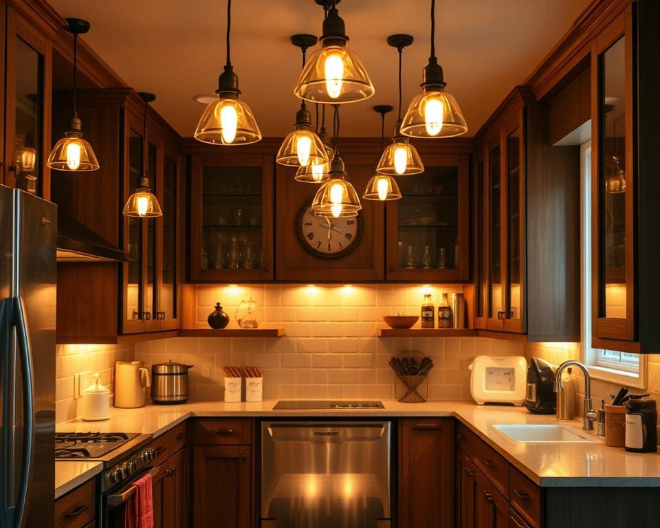 rol van verlichting in de keuken