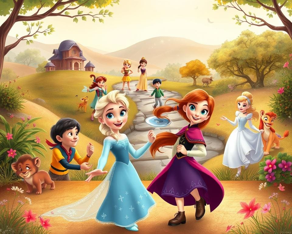 Disney-figuren in de kindertijd