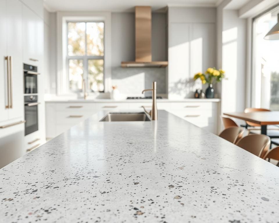 Hoe geef je je keuken een moderne look met een terrazzo blad?