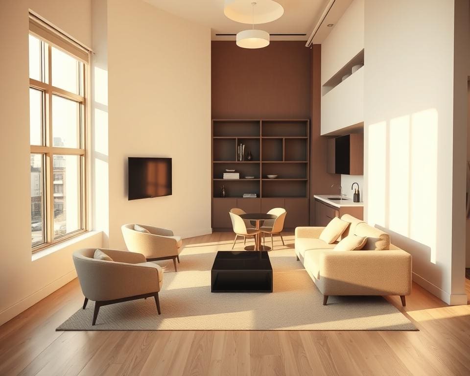 Wat zijn slimme indelingen voor een studio?