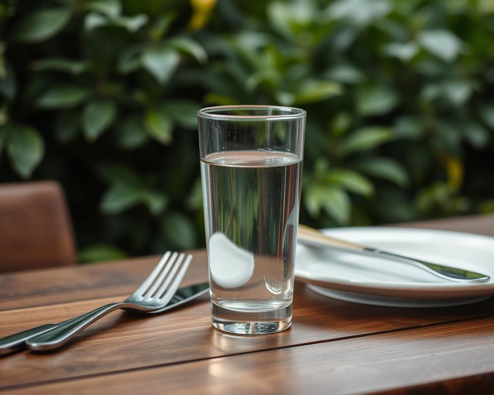 Water drinken tips voor maaltijden