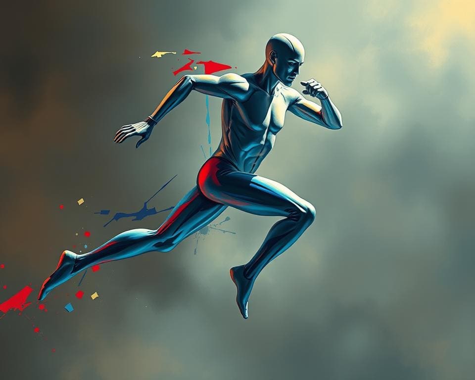 abstracte sportmannequin