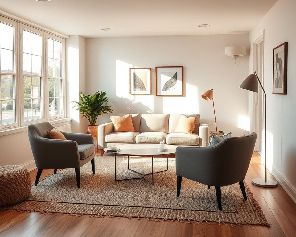 inrichting kleine woonkamer
