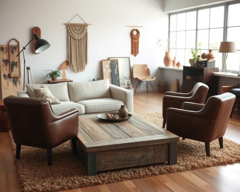 moderne meubels en landelijke meubels decoratietips