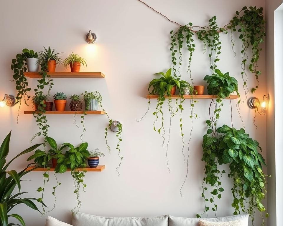 planten aan de muur