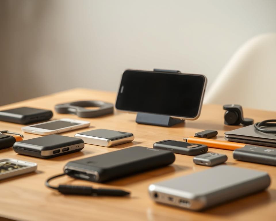 Accessoires voor een handzame telefoon