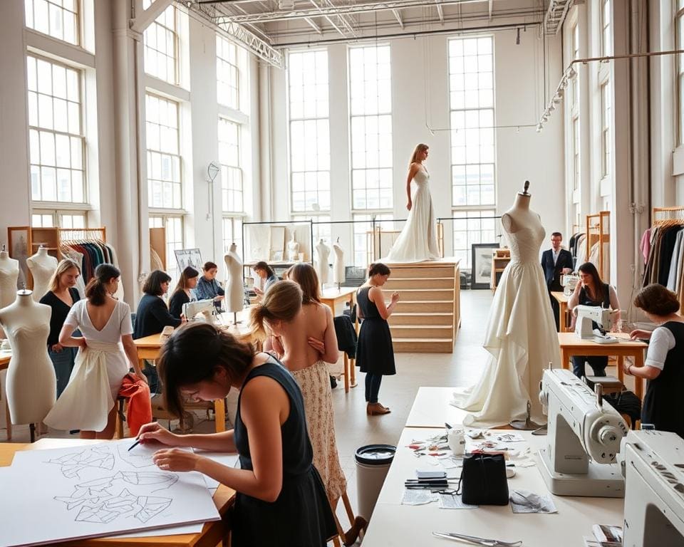 Hoe verloopt een dag in een modeatelier?
