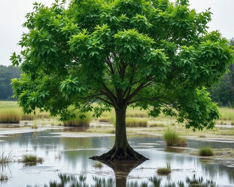 Is de zilveresdoorn geschikt voor natte grond?
